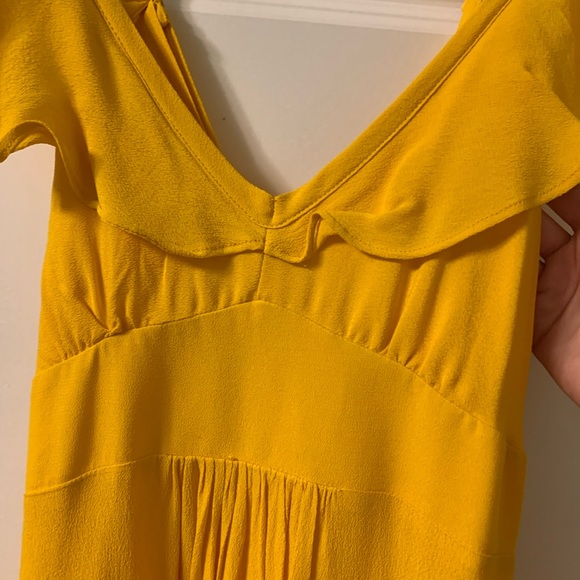 Anthropology yellow dress - Picture 7 of 8